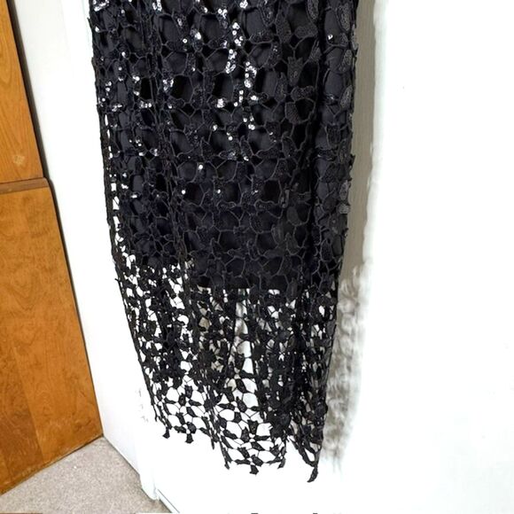 BARDOT BLACK LACE GEMMA HALTER COCKTAIL DRESS SIZE 6 SMALL - Picture 8 of 16